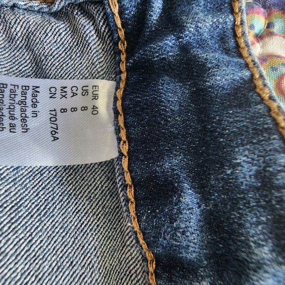 Divided Blue Jean Shorts High-Waisted Cuffed - Picture 4 of 5